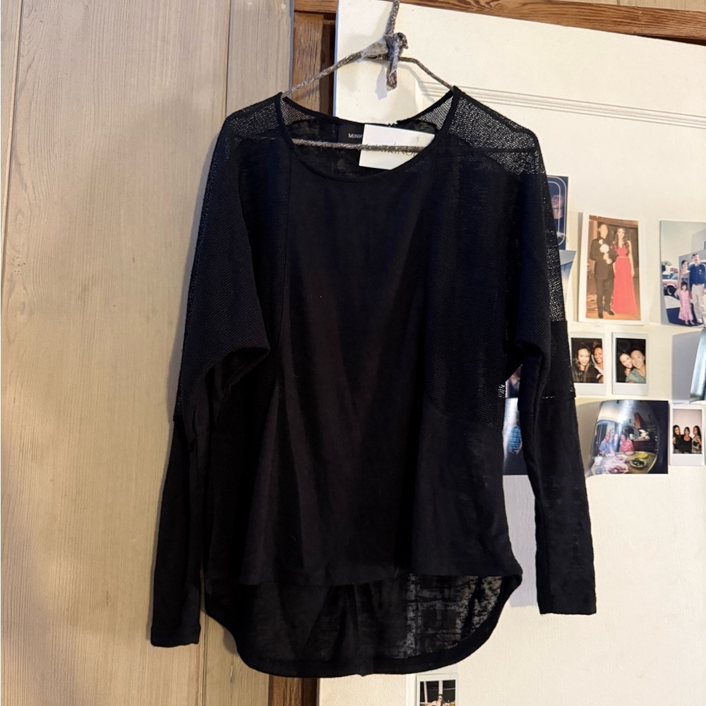 MINKPINK Black Long Sleeve sweater Blouse